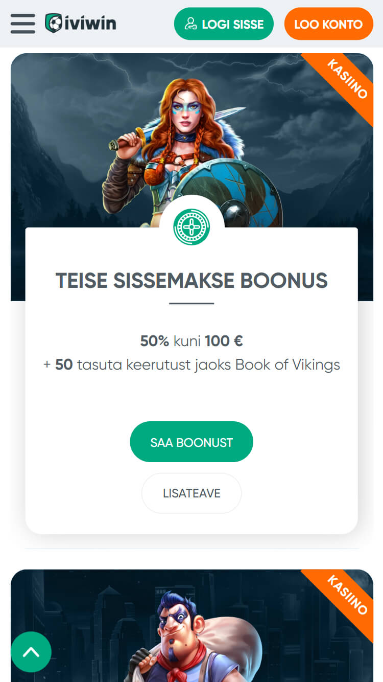 Boonused olemasolevatele mängijatele