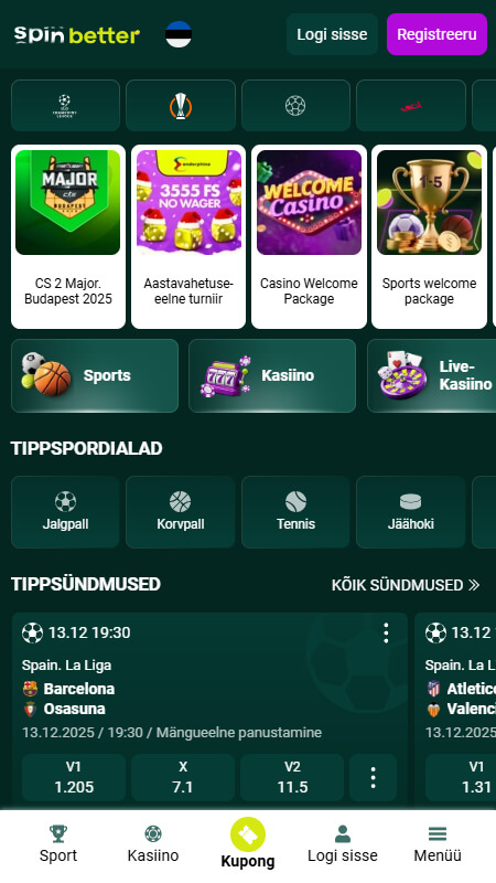 SpinBetter Eesti