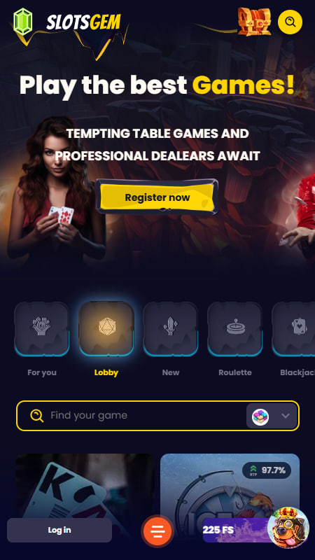 Live kasiino SlotsGem Eesti