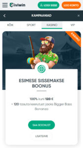 Tervitusboonus iviwin