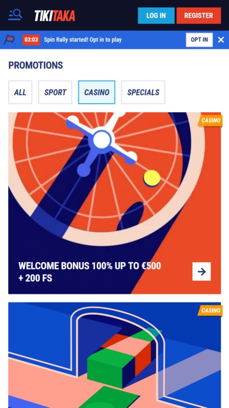 TikiTaka casino bonuses
