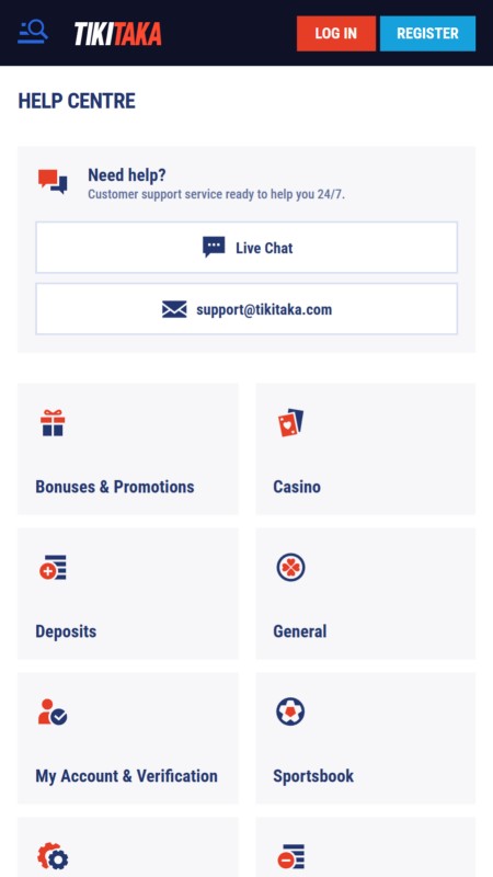 Tikitaka customer support
