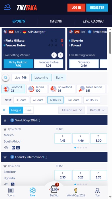 Tikitaka Sport betting